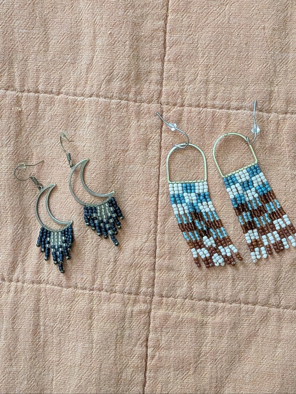 Drips like Honey - Beaded Earrings